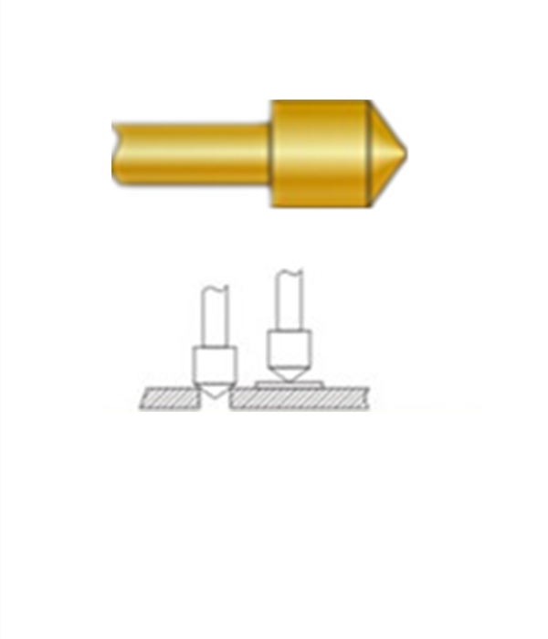 圆锥头探针、探针用法图、探针原理图、测试探针图片