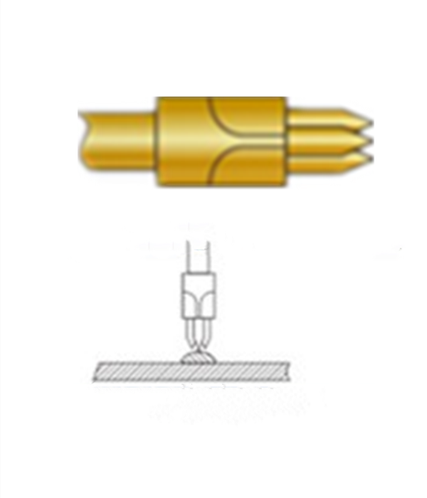 三尖头探针、探针用法图、探针原理图、测试探针图片