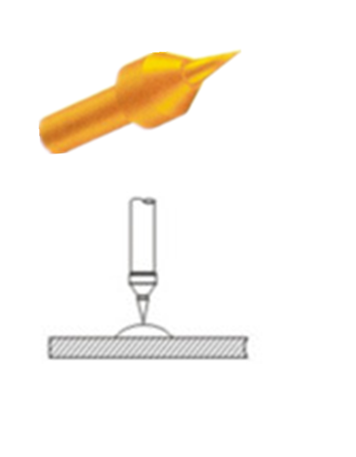探针头型、测试探针探针头、探针头部形状、顶针头