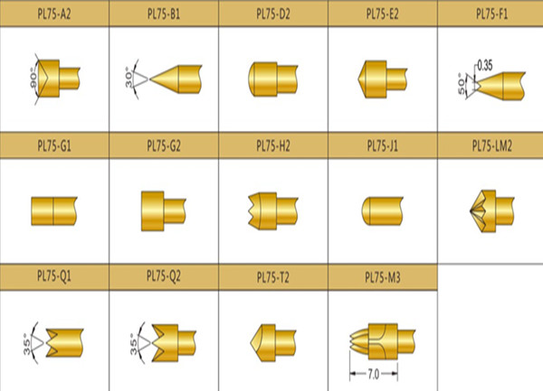 PL75探针头型、华荣华测试探针厂家