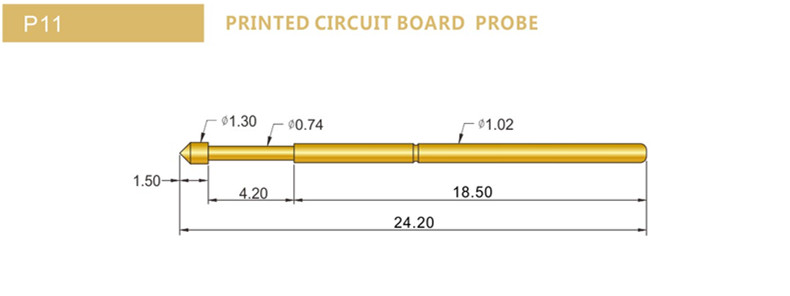 P11探针尺寸，华荣华测试探针选型，测试探针规格型号